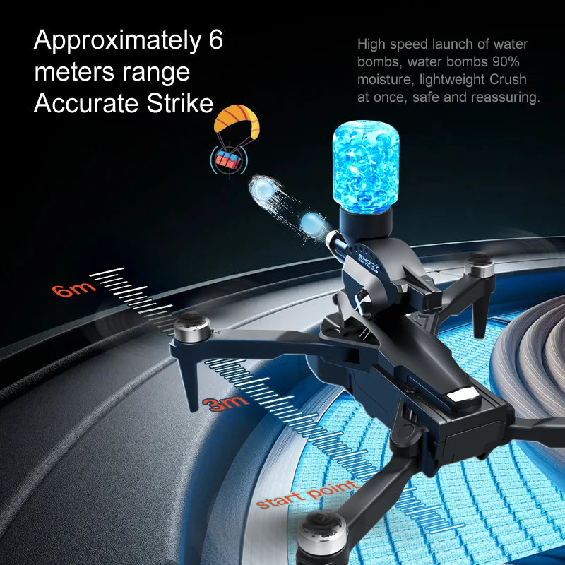 HydroDrone 8K TRIPLE CÁMARA